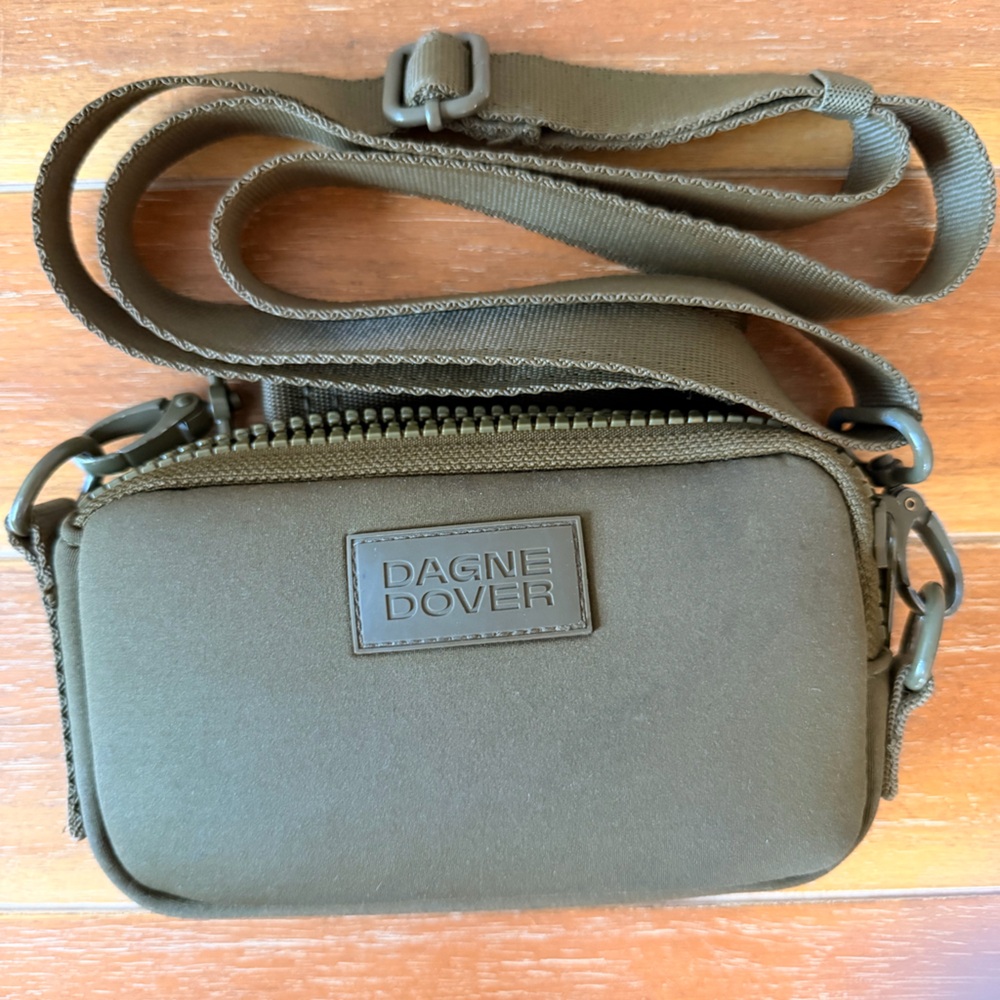 Dagne Dover Mara Phone Sling Compact Crossbody in Dark Moss